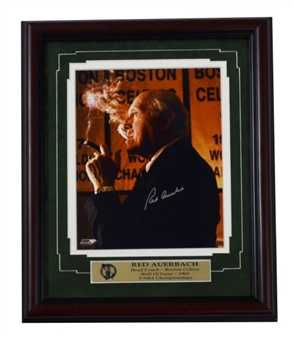 Red Auerbach Signed Framed 8x10 Color Photo 